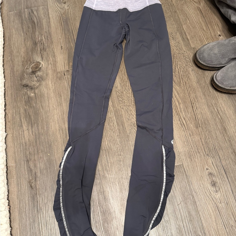 Lululemon leggings with ruffles at bottom. Size 2